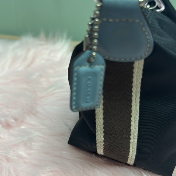 Vintage Mini coach bag Y2K Black And Baby blue - Picture 7 of 12